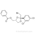 1,3-dioxolane-4-méthanol, 2- (bromométhyl) -2- (2,4-dichlorophényl) -, 4-benzoate, (57188097,2R, 4R) -rel- CAS 61397-56-6